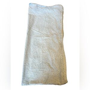 QuickZip Crib Sheet Gray Dot Pattern Standard Zip-On Top Only